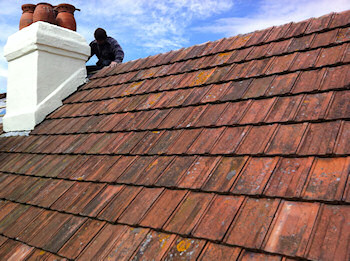 New roof, reclaimed tiles