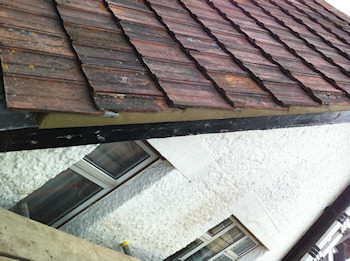 New roof, reclaimed tiles